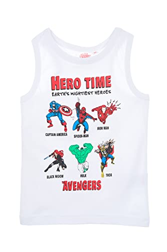 Marvel Jungen Heritage T-Shirt, weiß, 10 Jahre von Marvel