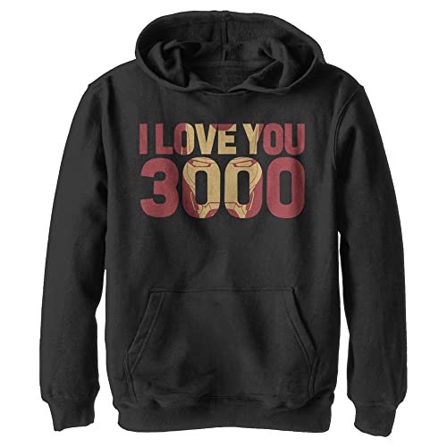 Marvel Jungen Ich Liebe Sie 3000 Hoodie, Schwarz, M von Marvel