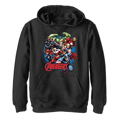 Marvel Jungen Klassisch Assemblage Hoodie, Schwarz, XL von Marvel