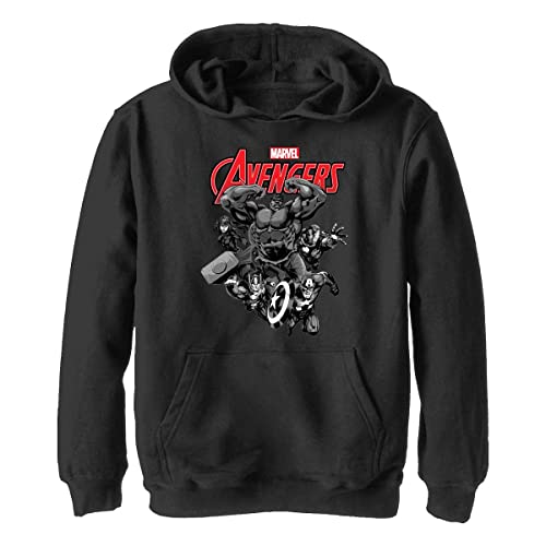 Marvel Jungen Klassisch Avengers Hoodie, Schwarz, M von Marvel