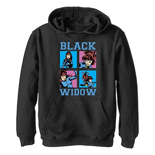 Marvel Jungen Klassisch Pop Widow Hoodie, Schwarz, M von Marvel