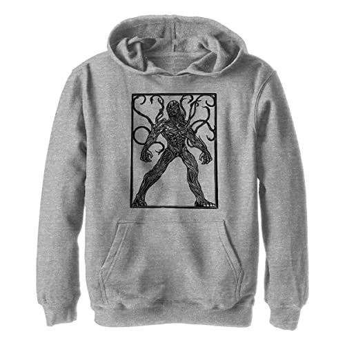 Marvel Jungen Kro Woodcut Hoodie, Sportlich Heather, XL von Marvel