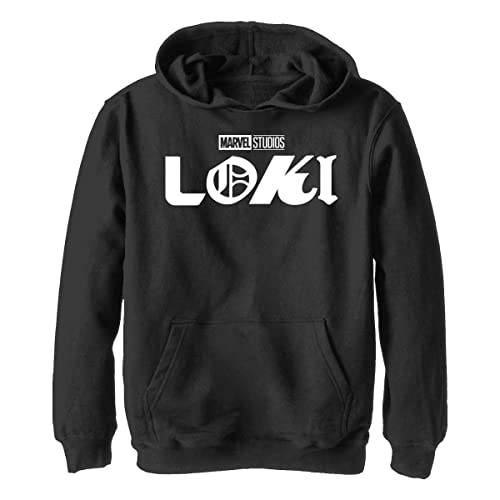 Marvel Jungen Loki Logo Hoodie, Schwarz, L von Marvel