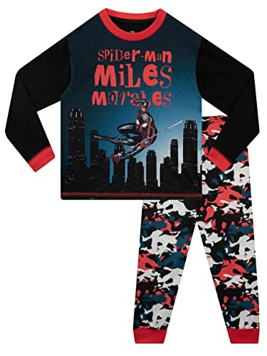 Marvel Jungen Schlafanzug Miles Morales Schwarz 104 von Marvel