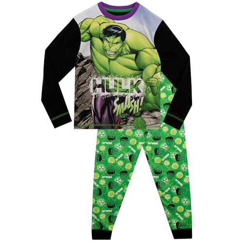 Marvel Jungen Schlafanzug The Incredible Hulk Schwarz 116 von Marvel