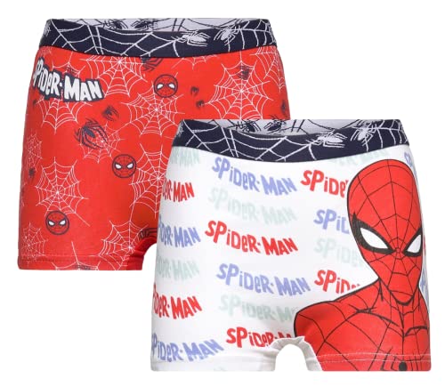Marvel Jungen Spider-Man Boxershorts 2-Teiliges Set (as3, Age, 6_Years, 8_Years, Regular, Set 2, 6-8 Jahre) von Marvel