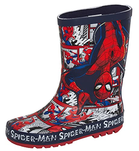 Marvel Jungen Spiderman Gummistiefel Kinder Gummistiefel Gummistiefel Regenschuhe Gummistiefel, navy, 25 EU von Marvel