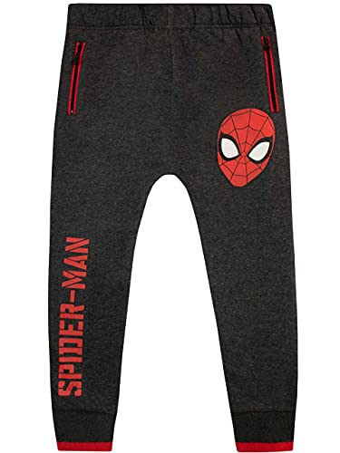 Marvel Jungen Spiderman Jogginghose Grau 134 von Marvel