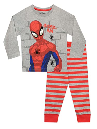 Marvel Jungen Schlafanzug Spiderman Mehrfarbig 122 von Marvel