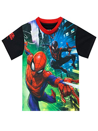 Marvel Jungen Spiderman T-Shirt Mehrfarbig 104 von Marvel