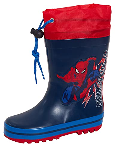 Peppa Pig George Pig Gummistiefel für Jungen, Kinder-Dino-Gummistiefel für Mädchen, Dinosaurier-Regen- und Schneestiefel, Marineblau, 25 EU von Marvel