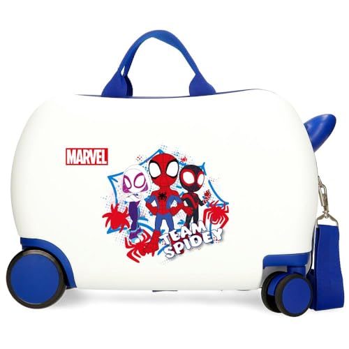 Disney Spidey Team-Gepäck – Kindergepäck, Jungen, Spidey-Handgepäck mit seitlichem Zahlenschloss und 4 Rädern ist aus ABS, einem stabilen und leichten Material. von Marvel