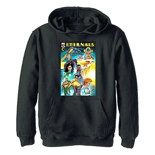 Marvel Jungen The Eternals Kapuzenpulli mit Comiccover, Schwarz, S von Marvel