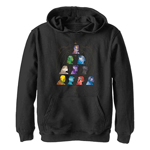 Marvel Jungen The Eternals Silhouette Heads Hoodie, Schwarz, S von Marvel