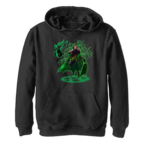 Marvel Jungen Was Wäre Wenn Seltsam Green Hoodie, Schwarz, S von Marvel