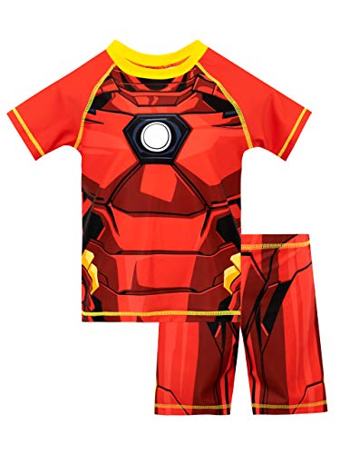 Marvel Jungen Zweiteiliger Badeanzug Iron Man Mehrfarbig 122 von Marvel