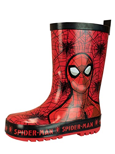 Marvel Kinder Gummistiefel Spiderman Rot 29 von Marvel