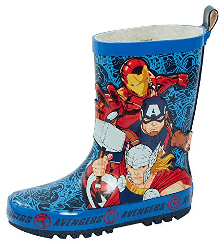 Gummistiefel für Kinder, 2D-Motiv: Marvel/Avengers, Superhelden, für Schnee, Regenstiefel, Blau - blau - Größe: 32 EU… von Marvel