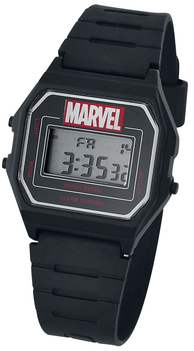 Marvel - Marvel Armbanduhren - Marvel Logo - schwarz/rot  - Lizenzierter Fanartikel von Marvel