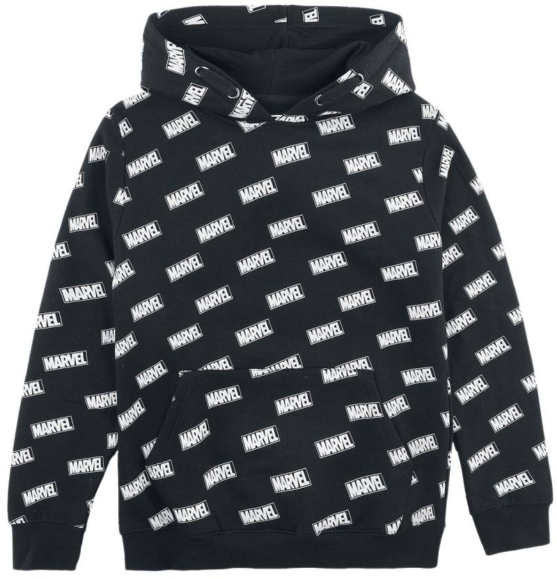 Marvel - Marvel Kapuzenpullover für Kinder - Kids - Logo - für Mädchen & Jungen - schwarz  - Lizenzierter Fanartikel von Marvel