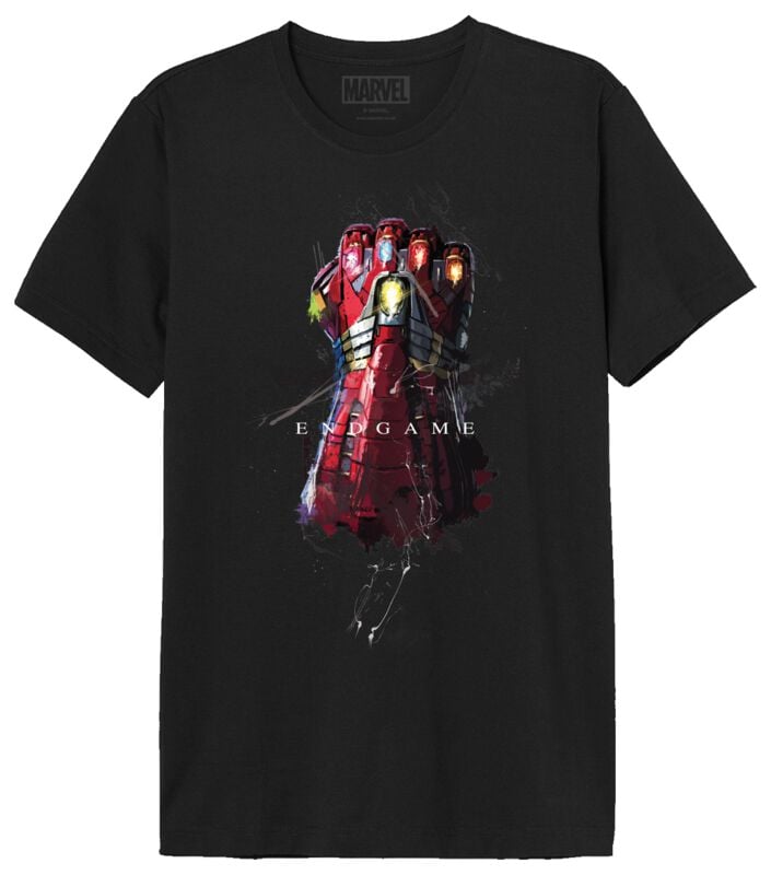 Marvel - Marvel T-Shirt - Endgame Gauntlet - S bis XXL - für Männer - Größe S - schwarz  - Lizenzierter Fanartikel Marvel - Marvel T-Shirt - Endgame Gauntlet - S bis XXL - für Männer - Größe S - schwarz  - Lizenzierter Fanartikel von Marvel