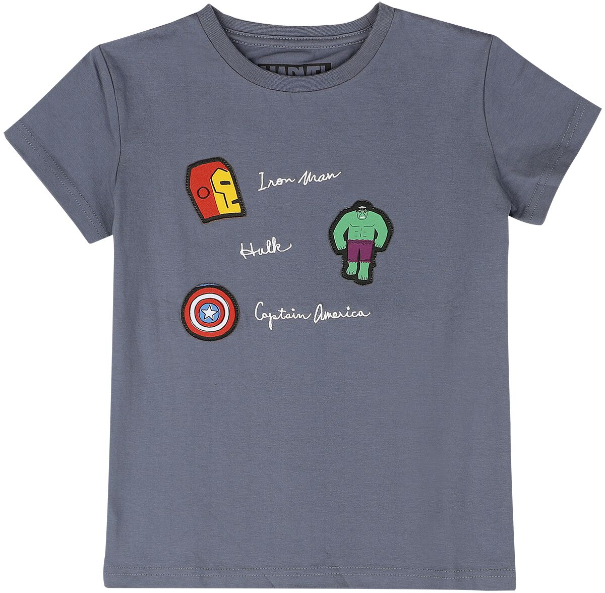 Marvel - Marvel T-Shirt für Kinder - Superheroes - für Mädchen & Jungen - blaugrau  - EMP exklusives Merchandise! von Marvel