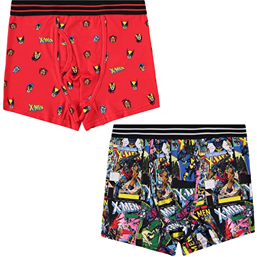 Marvel Mens Comics Boxer Briefs - X-Men Wolverine Mens Underwear - 2 Pack Boxer Briefs (Multicolor, Large) von Marvel