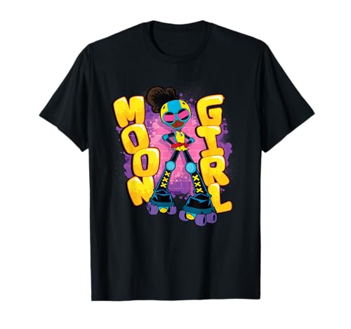 Marvel Moon Girl and Devil Dinosaur Name Street Art Style T-Shirt von Marvel