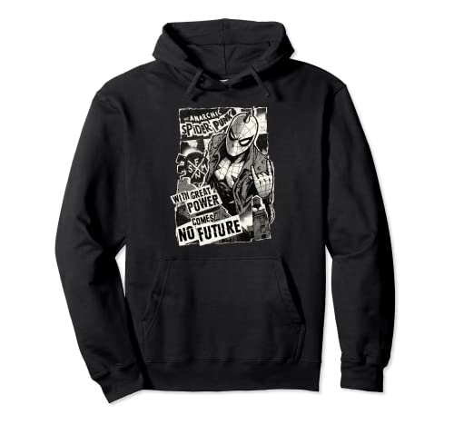 Marvel Spider-Man Anarchic Spider-Punk With Great Power Pullover Hoodie von Marvel