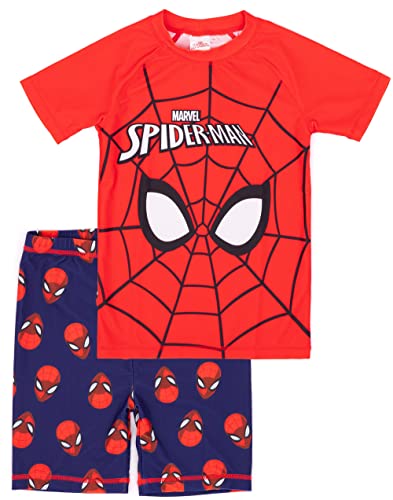 Marvel Spider-Man Badeanzug Jungen Kinder Zweiteilige Top Shorts Schwimmset 3-4 Jahre von Marvel