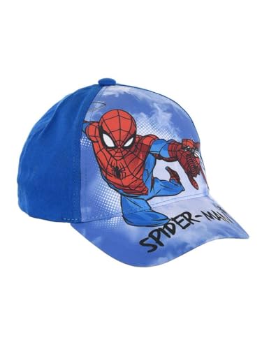 Marvel Spider-Man Baseball Kappe für Jungen, Klassisches Design Jungen Sommermütze für Kinder, Geschenk für Jungen | Blau von Marvel