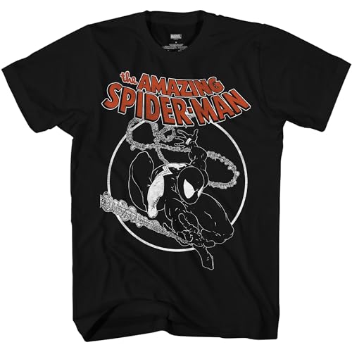 Marvel Spider-Man Black Suit Venom Amazing 300 Adult T-Shirt, Schwarz, L Marvel Spider-Man Black Suit Venom Amazing 300 Adult T-Shirt, Schwarz, L von Marvel