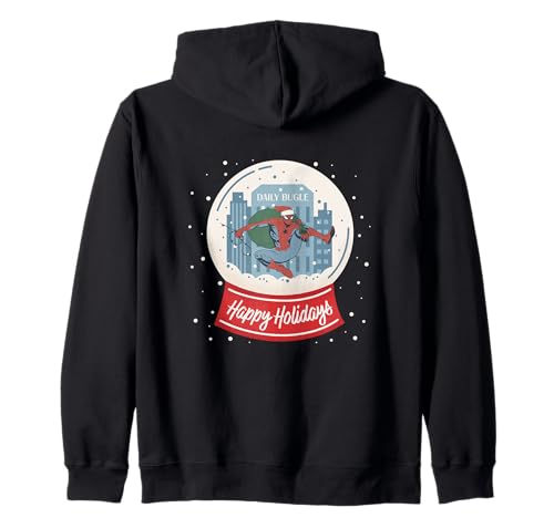 Marvel Spider-Man Christmas Happy Holidays Snow Globe Kapuzenjacke von Marvel