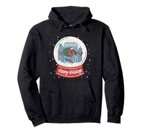 Marvel Spider-Man Christmas Happy Holidays Snow Globe Pullover Hoodie von Marvel