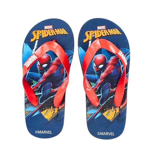 Marvel Spider-Man Flip-Flops für Jungen, Sommer Sandalen Zehentrenner, Größe EU 28/29 von Marvel