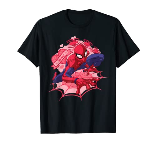 Marvel Spider-Man Hearts Valentine's Day T-Shirt T-Shirt von Marvel