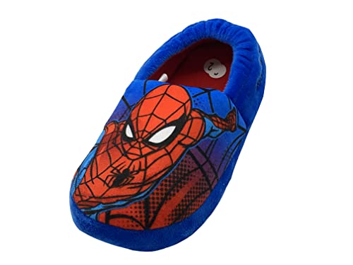 Marvel Spider-Man Jungen- oder Mädchen-Spiderman-Hausschuhe, Blau/Rot, Größe 3 UK, 36 EU von Marvel