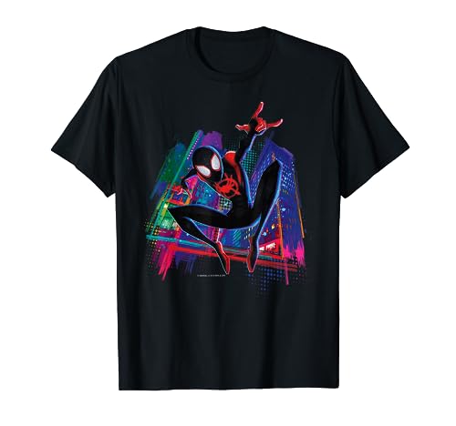 Marvel Spider-Man Miles Morales Graffiti City T-Shirt von Marvel