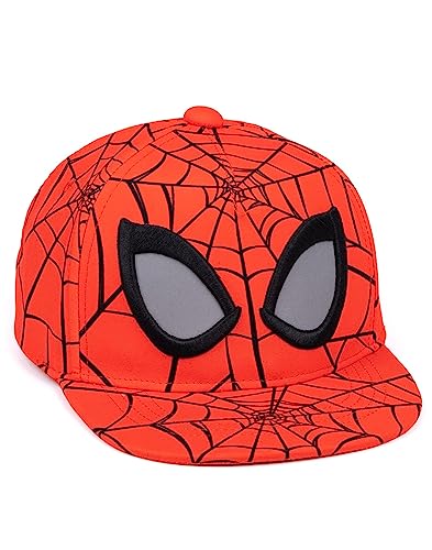 Marvel Spider-Man Mütze Kinder | Jungen Mädchen Superhelden Charakter Maske Spinnennetz Rot Snapback Sommerhut | Filme TV-Show Geschenke Merchandise von Marvel