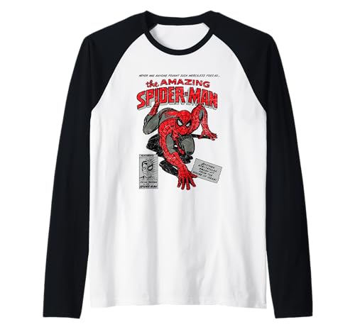 Marvel Spider-Man Retro Comic Raglan von Marvel
