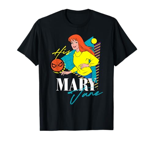 Marvel Spider-Man Retro Couples Matching His Mary Jane T-Shirt von Marvel