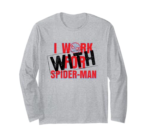 Marvel Spider-Man: Far From Home I Work with Spider-Man Langarmshirt von Marvel