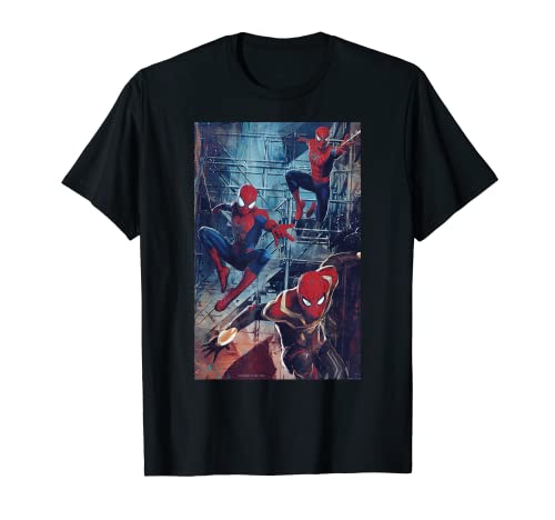 Marvel Spider-Man: No Way Home Spider-Men Jump T-Shirt von Marvel