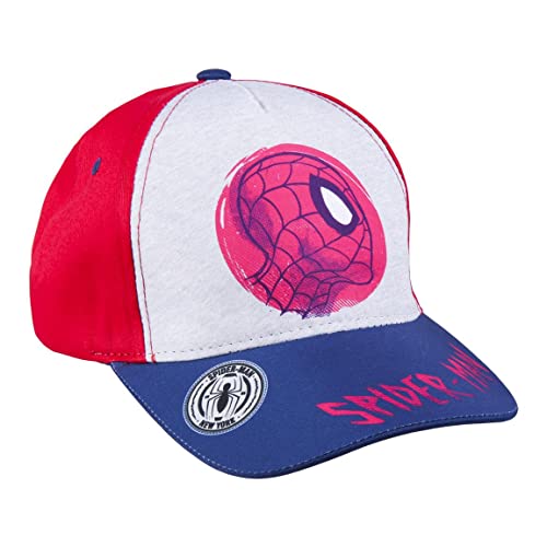 Marvel Spiderman Hut für Jungen, Verstellbare Kappe, Atmungsaktives, Leichtes, Klassisches Design, Sommerhut, Geschenk für Jungen und Teenager, Weiß von Marvel