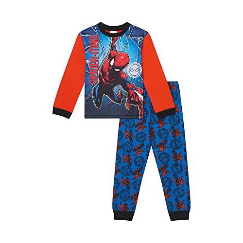 Marvel Spiderman-Schlafanzug für Jungen, Alter von 2 bis 12 Jahren, offizielles Lizenzprodukt, blau, 134 von Marvel