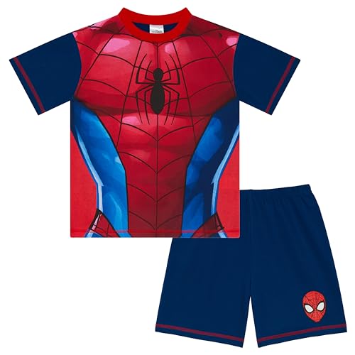 Marvel Spiderman - Schlafanzug mit Kurzarm für Kinder - 100% Baumwolle - 4-5 Jahre: 110cm von Marvel