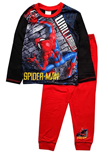 Marvel Spiderman Schlafanzug mit Langen Ärmeln für Jungen - 3-4 Jahre: 104cm von Marvel