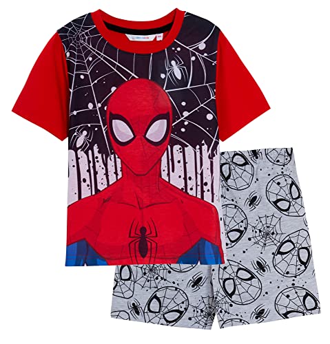 Marvel Spiderman Short Pyjamas für Jungen Kinder Shortie Pjs Set Sommer Nachtwäsche Set von Marvel