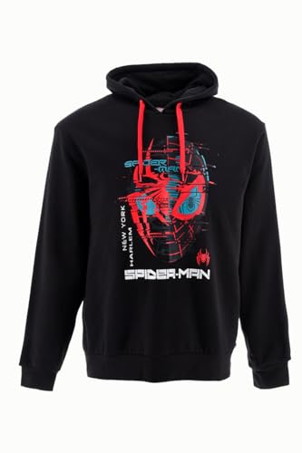 Marvel Spiderman Sweatshirt für Herren, Klassischer Spiderman Design Pullover, Kapuzenpullover, Geschenk für Männer und Jugendliche (L) von Marvel