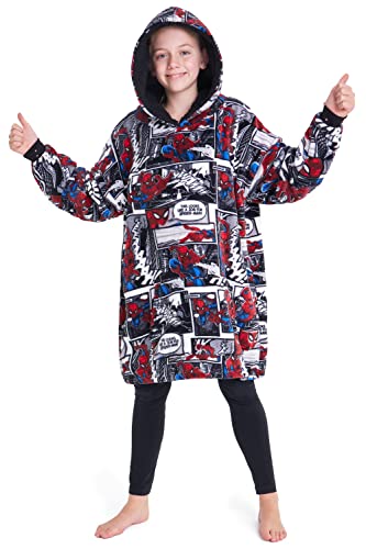 Marvel Spiderman Übergroße Hoodie Decke Kinder Jungen und Mädchen von Marvel